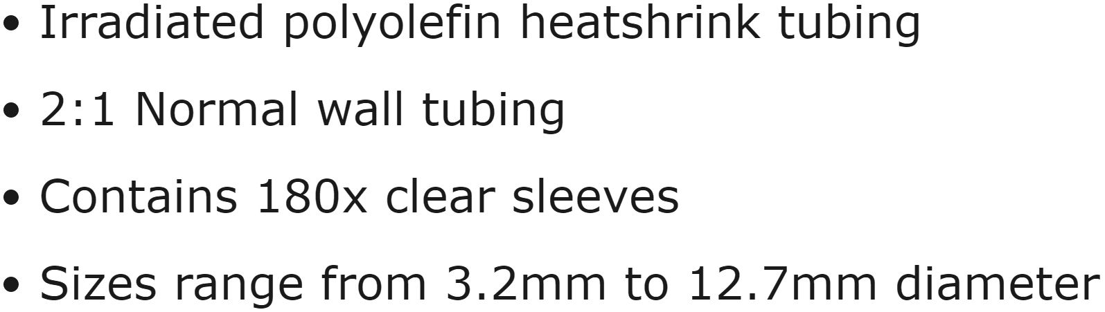 קיט שרוולי בידוד מתכווץ שקופים PRO POWER HSKIT2-1CLEAR TEXT